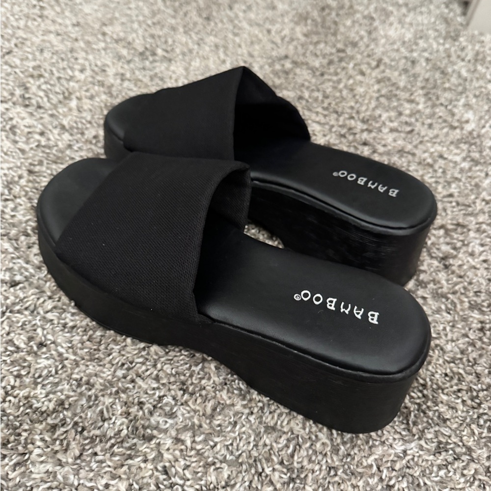 Y2K Women's Black Platform Sandals